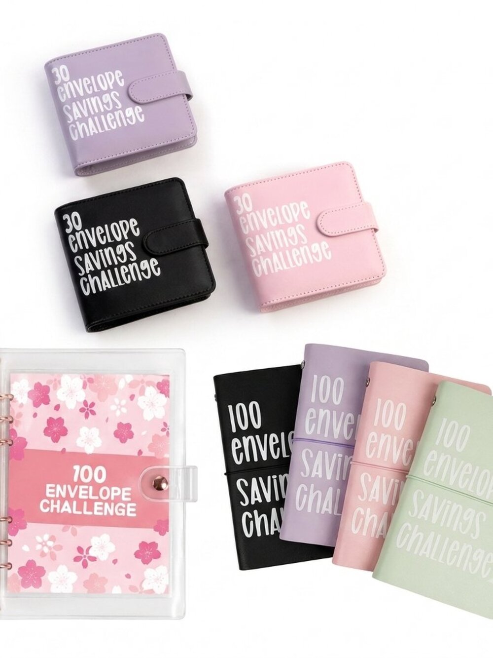 30&100 Envelopes Challenge Binder, Budget Binder Savings Challenges Book